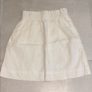 NEW ! J.Crew Paper Bag Skirt in White.